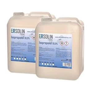 ERSOLIN Isopropanol 99,9% 2x5L Lösungsmittel