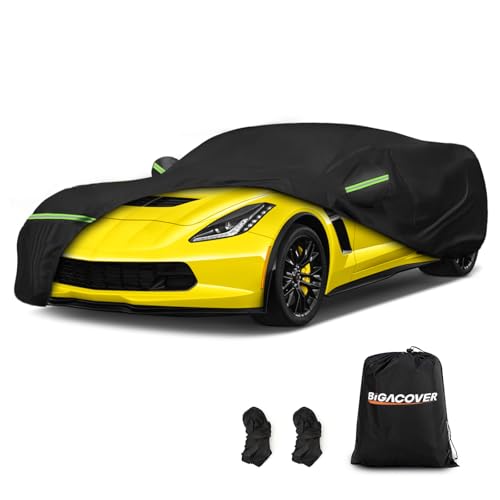 420D Waterproof for C7 Corvette Car Cover All Weather Protection Waterproof Windproof for 2014-2019 C7 Stingray, for C7 Chevy Corvette Stingray Z51 Z06