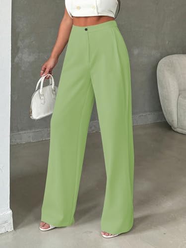 Image of Toochki Trousers for Woman Pants Women's Formal Office Korean | Black Track Pant | Straight | Cotton Spandex Stretchable Trouser | High-Waisted Bottom Wear