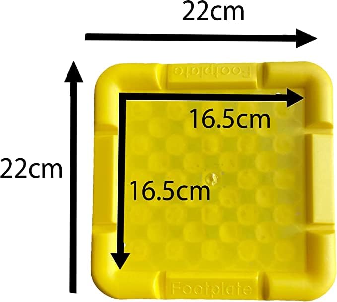 HowseHold Patins de vérins pour caravane, patins stabilisateurs empilables, pieds d'angle pour empêcher l'enfoncement (8 patins)