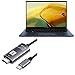 BoxWave Cable Compatible with ASUS ZenBook 14 (UX3402) - SmartDisplay Cable - USB Type-C to HDMI (6 ft), USB C/HDMI Cable for ASUS ZenBook 14 (UX3402) - Jet Black