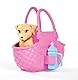 Simba 105733310 - Steffi Love Puppy Walk, mit erwachsendem Hund und Welpe, mit Tragetasche und Hundezubehör, Ankleidepuppe, 29cm, für Kinder ab 3