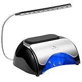 USpicy Lampe UV LED 48W Pour Ongles - Sèche Ongles Avec Port USB et Minuterie Automatique - Pour Vernis à Base de Gel et LED