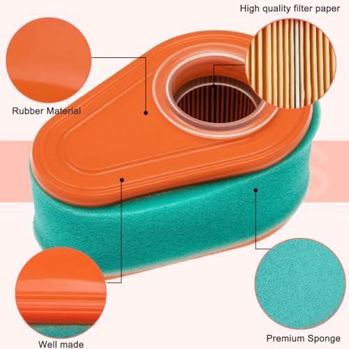 ZAMDOE 792038 Air filter Compatible for Briggs & Stratton DOV 700 Engine Lawn Mower Lawn Tractor Ride On Mower replaces #790388 792038 with Pre filter - Image 4