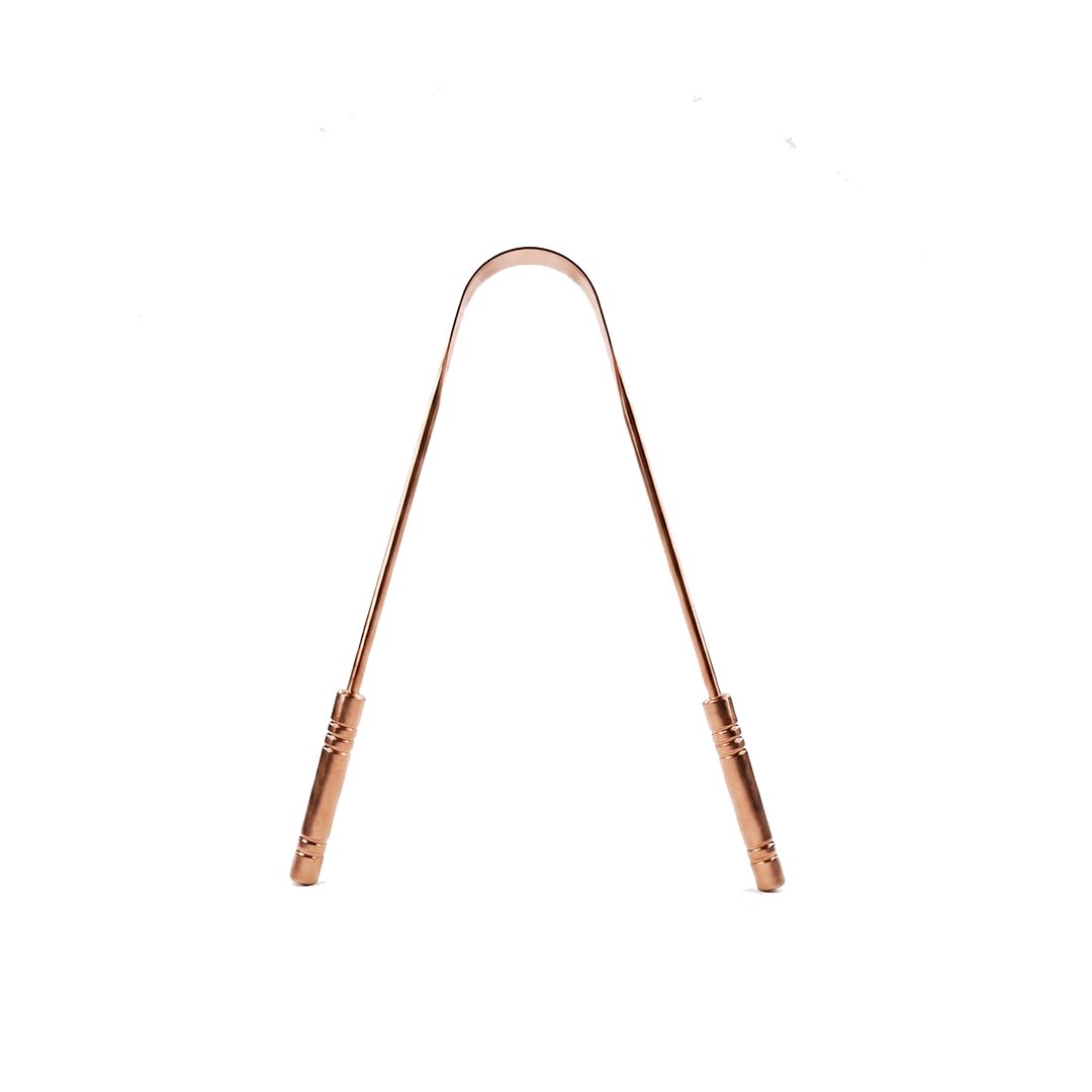 Copper Tongue Cleaner | Enhance Oral Hygiene | Fresh Breath & Tongue Coating Removal | Comfortable & Flexible Handle | 100% Pure Copper Tongue Cleaner for Adults and Kids (Style-4)-image-25