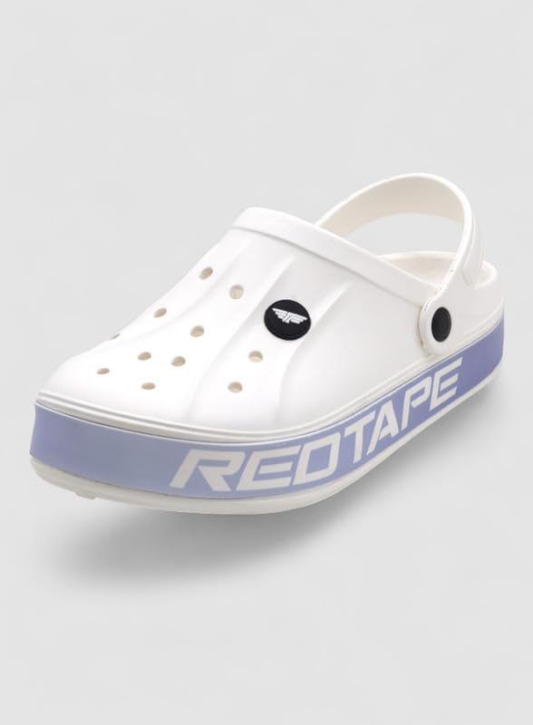 Image of Red Tape Mens Lightweight EVA Clogs Slip-On Comfortable Casual Footwear with Adjustable Back Strap and Anti-Slip Outsole