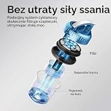 EUREKA Whirlwind NEN110A, odkurzacz podłogowy, niebieski, 850 W, 2,5 litra, 78 decybeli