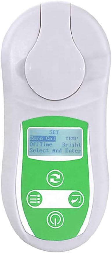 Digital Brix Refractometer 0-32% Sugar Meter with Temperature Compensation Sugar Juice Honey Beer Brix Concentration Detector for Food Agriculture