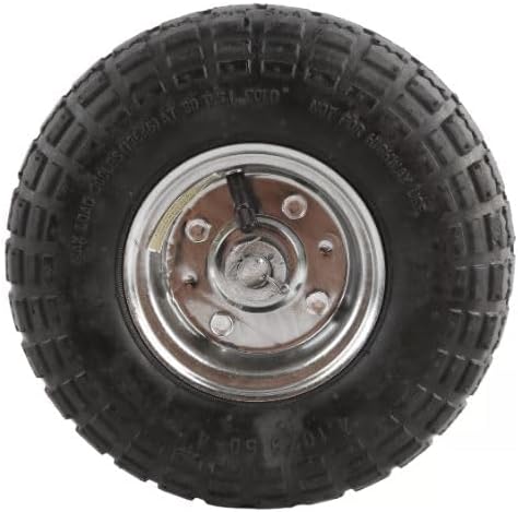 Plum Fittings Chain Link 12" Wide Pneumatic Double Wheel Sliding Gate Roller w/ 10" Wheels (Galvanized Steel)