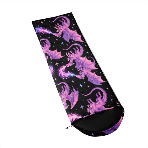 Feelyou Dragon Bolsa de Dormir para Camping para Niños, Niñas, Adultos y Adolescentes, para Clima Frío, Calidez miniatura 4