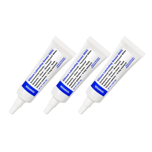 marine silicone grease - EDSRDUS SG01 Silicone High-Dielectric Grease for Electrical Connectors Valve Waterproof Insulation O-Ring Lubricant 0.35OZ(10g) x3 Pack