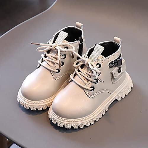 Autumn Winter New Boys Girls British Single Boot Boys Kids Side Zipper Fashion Short Lightweight Snow Boots Toddler2