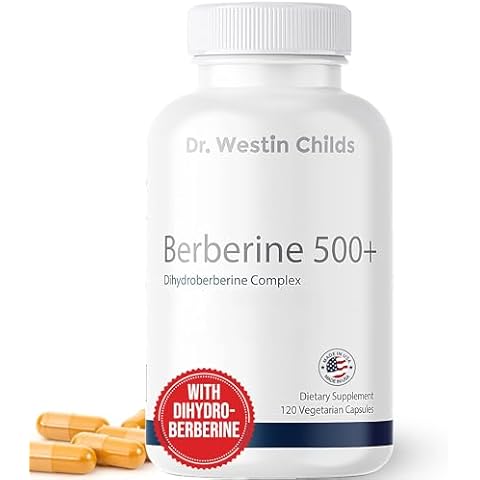Dr. Westin Childs Berberine 500+ Dihydroberberine Supplement for Women Providing Cardiovascular, Gut, Thyroid, & Immune Support with Ceylon Cinnamon - May be 5X More Effective Than Berberine | 60 Ct Cover