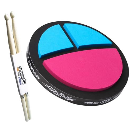 Cympad STX 17,8 cm pad d'entraînement trois zones pour répéter la batterie en appartement