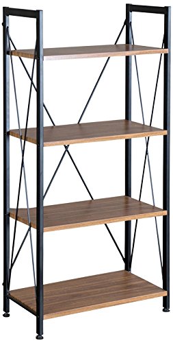 Baxton Studio New Semester Bookshelf, Coffee/Black