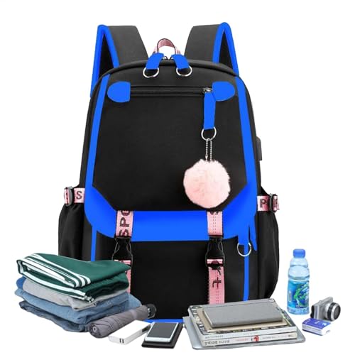 Sac à dos scolaire pour les filles avec compartiments multiples - 6