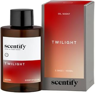 Scentify Holiday Twilight Aroma Oil Christmas Refill Scent for Oil Diffusers - Apple, Spice, Clove, Citrus - Luxurious Relaxing Aromatherapy Fragrance 100ml, 3.38oz