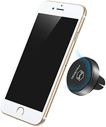 MCDODO Soporte magnético para teléfono con ventilación de aire con rotación de 360, aluminio fuerte, universal para teléfonos inteligentes y mini