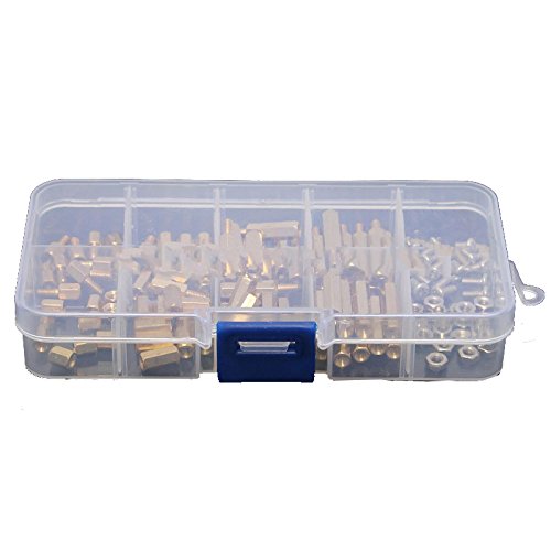 120 Stück M3 männlich Weiblich Hex Messing Abstandshalter Schrauben Muttern Kit Cover