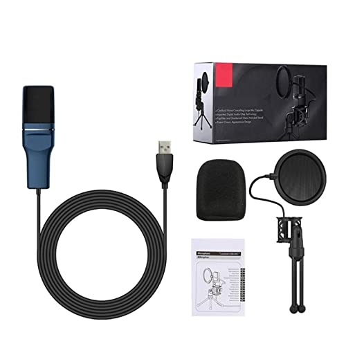 Microphone USB ordinateur bleu pour éliminer les bruits de clavier - 7