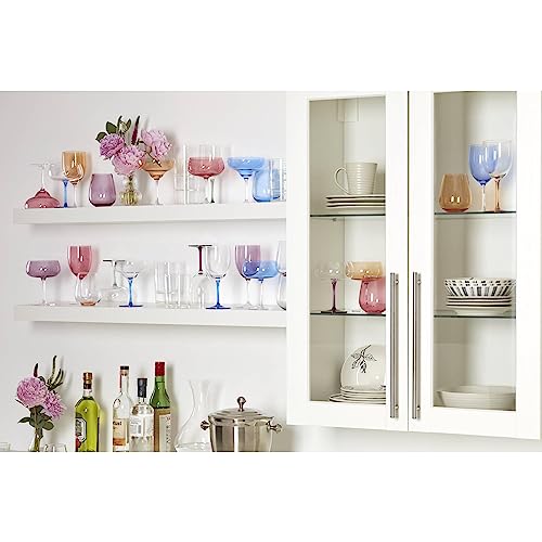 Vasos de cóctel Oneida para terrazas, set de 4 piezas en cristal multicolor de diseño 7