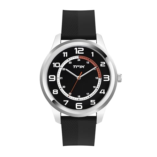 Image of TMX Men Analog 3 Hands Black Round Dial Watch-TM0TG8402T