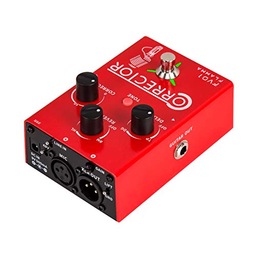 Flamma Fv01 Vocal Effects Processor Pitch Correction Pedal With Delay Reverb For Microphone Amplifier Stompbox Guitar #TOP6