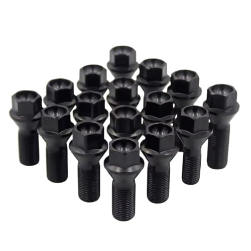 Pernos de rueda M12 x 1.5 negros contra vibraciones en llantas de 120i y 125i
