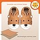 IceUnicorn Krabbelschuhe Baby Lauflernschuhe Weicher Leder Jungen Mädchen Lederschuhe Babys Rutschfeste Krabbelschuhe mit Gummisohle Babyschuhe(Braun weiß Tiger, 18-24 Monate)
