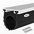 Garage Door Seals Bottom Rubber with Pre-drilled Aluminum Track Retainer Base Kit,Heavy-Duty U Shape + O Ring Combination Weather Stripping Sesl Kit for Garage Door (16 Ft)