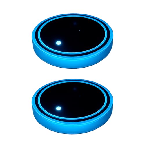Luces LED para portavasos de auto Mandark 2PCS USB miniatura 7