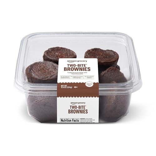 Amazon Grocery, Two Bite Brownies, 11.4 Oz, Frozen (Previously Grocery, Packaging May Vary)
