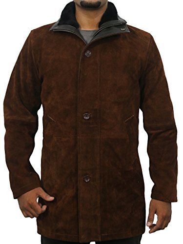 Laverapelle Men\'s Genuine Cow Suede Leather Coat (Suede-Brown, Extra Large, Cotton Lining) - 1502774 - Thumbnail 5