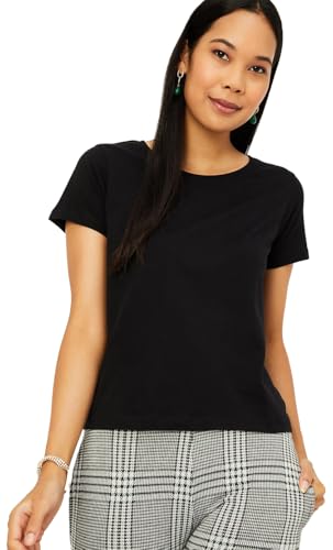 Image of Max Plus Size Women's Solid Cotton Regular Fit T-Shirt