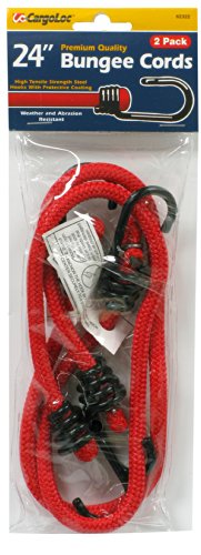 Cargoloc 62322 Bungee Cords With High Tensile Steel Hooks, 24-Inch, Red #TOP10