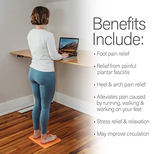 Kanjo Fsa Hsa Eligible Acupressure Foot Pain Relief Mat | Pressure Point Foot Massager For Plantar Fasciitis, Heel Pain & Arch Pain Relief | For Use At Standing Desk #TOP6