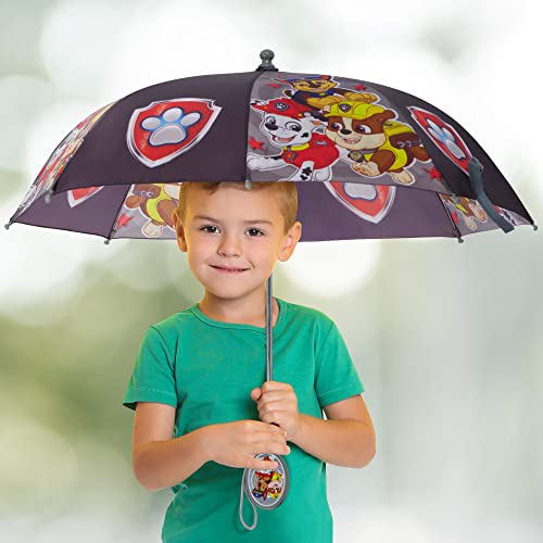 Nickelodeon Boys Nickelodeon Kids Umbrella, Paw Patrol Toddler And Little Boy Rain Wear For Ages 3-6 Umbrella, Grey, Age 3-7 Us #TOP1