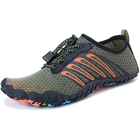 MAYZERO Water Shoes Men Women Swim Surf Shoes Beach Pool Shoes Wide Toe Hiking Aqua Shoes Winter House Slippers Cover