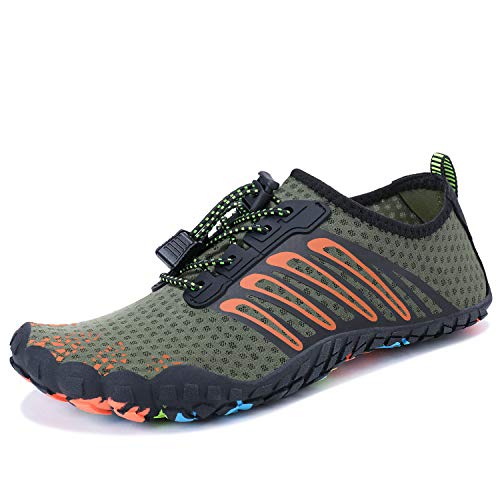 MAYZERO Men Water Shoes Women Barefoot Quick-Dry Aqua Shoes Surf Beach Pool Swim Shoes Wide Toe Lake River Hiking Kayaking Boating Water Socks