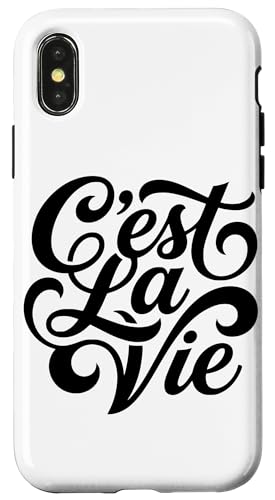 C'est La Vie French Saying That's Life ���p �X�}�z�P�[�X iPhone X/XS �p