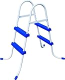 76 cm. Bestway 30626 Escalera Plegable Negro, Gris Escalera