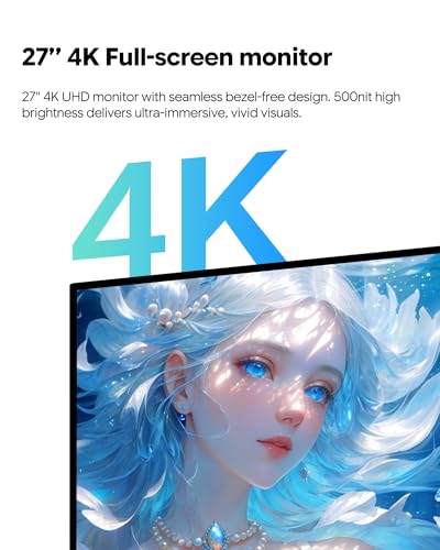 Image of P27G 27'' UHD 4K (3840x2160) Glossy Monitor, IPS Panel, 10-Bit Color, 99% sRGB, 96% DCI-P3, 60Hz, 163PPI, HDR, Eye Care, Low Blue Light (Honeycomb - with Stand)