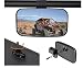 TOPMOUNT UTV Clear Rear View Center Mirror - High Impact ABS Housing Shatter-Proof Tempered Glass Mirrors