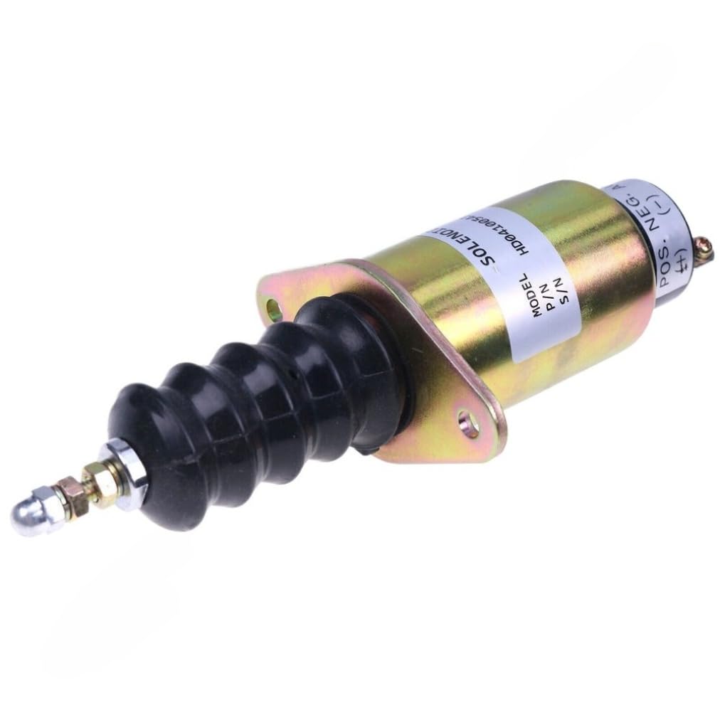 Shutoff Solenoid, Compatible with Cummins 6CTA 8.3L 4BT 3.3L 3.9L, SA315112 3906398 3906776, Replacement Part