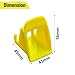 JHKLS ISOFIX Interface Belt Latch Guide, 2 Pcs Car Seat ISOFIX Interface Buckle Fixed Guide Groove Car Seat Bracket Connector, Yellow