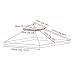 Yescom 12x12' Gazebo Patio Canopy Top Replacement Outdoor Garden 2 Tier 200g UV30 PA Coating Cover