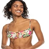 Roxy Women's Standard Bralette Bikini Adjustable Swim Top, Quick-Dry, Removable Pads, UPF 50+, Resort Wear, Palm Song, X-Large