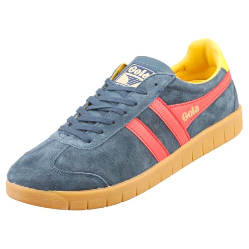 Image of Gola Men's Hurricane Suede Navy /Red /Sun /Gum 11 M