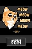  KALENDER 2021 A5: für Katzenzüchter - Katzendame Terminplaner mit DATUM - Katzen Organizer für Termine - Wochenplaner von Januar bis Dezember - 1 Woche auf 2 Seiten mit Kalenderwoche