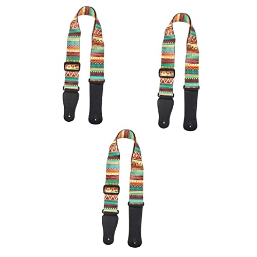 Vaguelly 3 Pièces Imprimé Poupée Baryton Ceinture PU Floral Sangle Pratique Et Cravate Fleur Guitare Shouler Ténor… - Les Beatles, Paul McCartney, John Lennon, RIngo Starr, George Harrison Vaguelly 3 Pièces Imprimé Poupée Baryton Ceinture PU Floral Sangle Pratique Et Cravate Fleur Guitare Shouler Ténor…